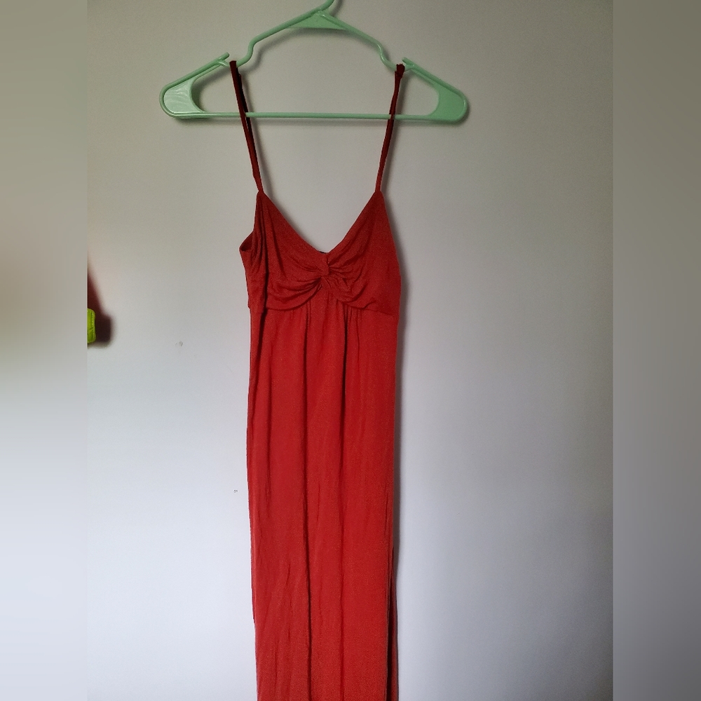 Orange maxi dress